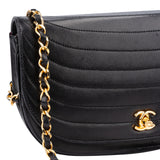 Chanel Quilted Lambskin 24K Gold Single Flap Shoulder Bag