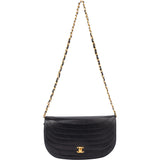 Chanel Quilted Lambskin 24K Gold Single Flap Shoulder Bag