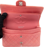 Chanel Quilted Lambskin Palladium Medium Double Flap Crossbody Bag
