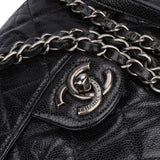 Chanel Quilted Caviar Leather Cambon Single Flap Crossbody Bag