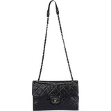 Chanel Quilted Caviar Leather Cambon Single Flap Crossbody Bag