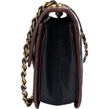 Chane Quilted Lambskin Single Flap Crossbody Bag