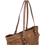 Prada Brown Nylon Shopper Bag