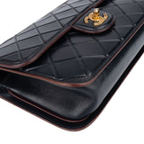 Chane Quilted Lambskin Single Flap Crossbody Bag
