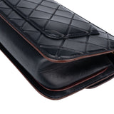 Chane Quilted Lambskin Single Flap Crossbody Bag