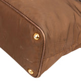 Prada Brown Nylon Shopper Bag