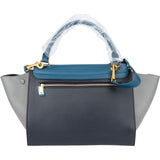 Celine Tricolor Leather Trapeze Handbag