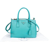 Prada Blue Saffiano Leather Galleria Handbag