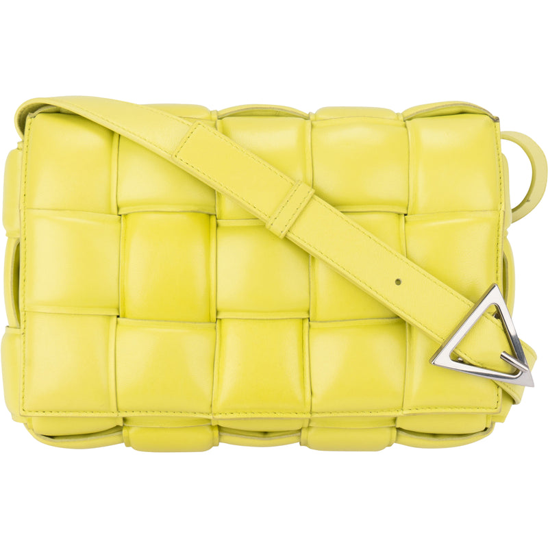 Bottega Veneta Green Leather Crossbody Bag - vintageandkickz