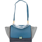 Celine Tricolor Leather Trapeze Handbag