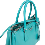 Prada Blue Saffiano Leather Galleria Handbag