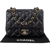 Chanel Quilted Lambskin Single Flap Crossbody Bag