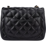 Chanel Quilted Lambskin Single Flap Crossbody Bag