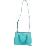 Prada Blue Saffiano Leather Galleria Handbag