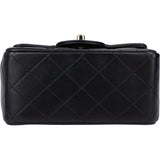 Chanel Quilted Lambskin Single Flap Crossbody Bag