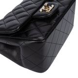 Chanel Quilted Lambskin Single Flap Crossbody Bag