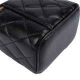 Chanel Quilted Lambskin CC Mini Vanity Crossbody Bag
