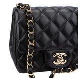 Chanel Quilted Lambskin Single Flap Crossbody Bag