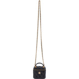 Chanel Quilted Lambskin CC Mini Vanity Crossbody Bag