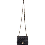 Chanel Quilted Lambskin Single Flap Crossbody Bag