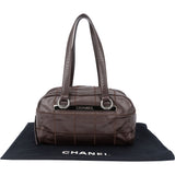 Chanel Brun Caviar Leather Chocolate Bar Shoulder Bag