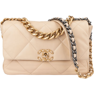 Chanel 19 Quilted Leather Single Flap Crossbody Bag