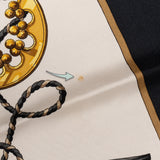 Hermès Classic "Les Clefs" Silk Carre 90 Scarf Tuch