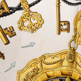 Hermès Classic "Les Clefs" Silk Carre 90 Scarf Tuch