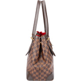 Louis Vuitton Damier Ebene Monogram Hamptstead MM Handbag
