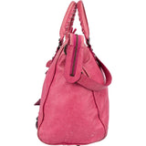 Balenciaga Pink Leather City Handbag