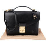 Louis Vuitton Noir Epi Leather Monceau Handbag