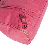 Balenciaga Pink Leather City Handbag