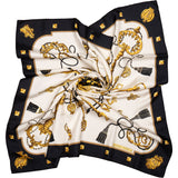 Hermès Classic "Les Clefs" Silk Carre 90 Scarf Tuch