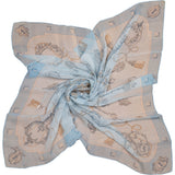 Hermès Classic "Les Clefs" Silk Carre 90 Scarf Tuch