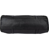 Fendi Black Leather Baguette Buckle Handbag