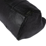 Fendi Black Leather Baguette Buckle Handbag