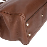 Gucci Brown Leather Bamboo Handbag