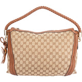 Gucci GG Monogram Braided Bella Handbag