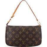 Louis Vuitton Canvas Monogram Pochette Accessoire Handbag