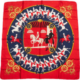 Hermès Classic "MANÉGE" Silk Carre 90 Scarf Tuch