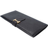 Hermès Emu Leather Bearn Soufflet Bifold Wallet