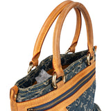 Louis Vuitton Denim Monogram Sac Plat Handbag