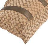 Gucci GG Monogram Bamboo Handbag - vintageandkickz