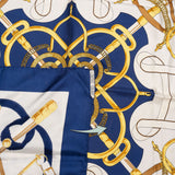 Hermès Classic "Eperon d´Or" Silk Carre 90 Scarf Tuch