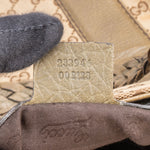 Gucci GG Monogram Bamboo Handbag - vintageandkickz