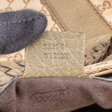 Gucci GG Monogram Bamboo Handbag - vintageandkickz