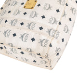 MCM White Visetos Monogram Shoulder Bag
