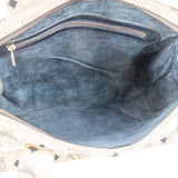 MCM White Visetos Monogram Shoulder Bag