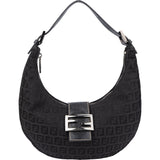 Fendi FF Monogram Halfmoon Shoulder Bag