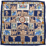 Hermès Classic "Torana" Silk Carre 45 Scarf Tuch